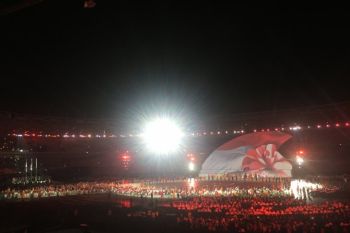 Atlet Indonesia disambut meriah di pembukaan Asian Para Games 2018