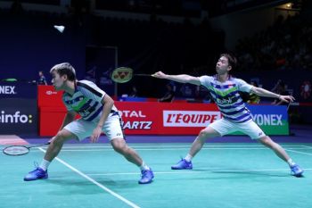 Tundukkan pasangan Jepang, Kevin/Marcus lolos perempat final  Prancis Terbuka