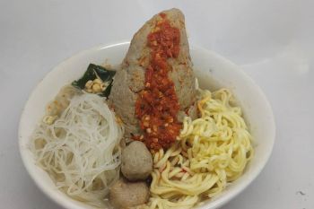 Gunung krakatau dibuat bakso? ada di Lampung Fair
