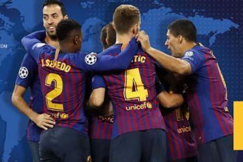 Tanpa Lionel Messi, Barca tundukkan Intermilan 2-0