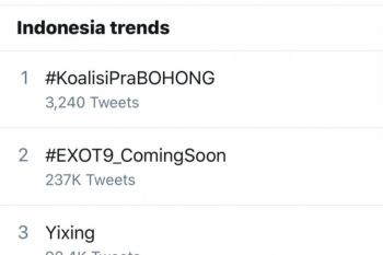 Kebohongan Ratna Sarumpaet trending topik