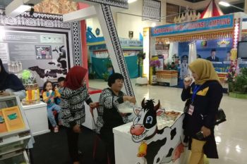 Disbunnak bagikan kopi-susu gratis di Lampung Fair