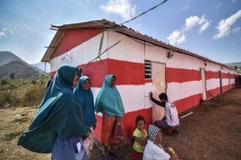 BUMN BANGUN HUNTARA KORBAN GEMPA LOMBOK