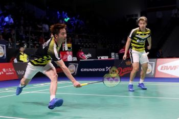 Kevin/Marcus hadapi seniornya pada semifinal Denmark Terbuka