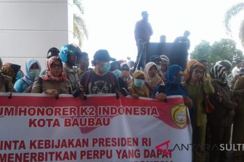 Honorer K2 Baubau Demo Minta Jadi PNS