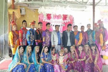 Tarian India kolaborasi gaya Palembang