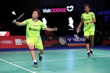 Owi/Butet kalahkan pasangan Inggris di laga pertama Denmark Terbuka