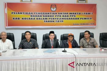 KPU lantik PPK dan PPS pengganti antarwaktu