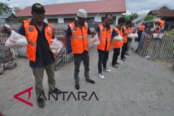 Warga binaan pemasyarakatan rutan Palu jadi relawan