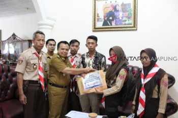 Pramuka Waykanan kumpulkan Rp33 juta untuk sulteng