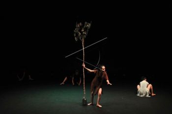 Teater Potlot pentaskan  naskah "Rawa Gambut" di Jambi