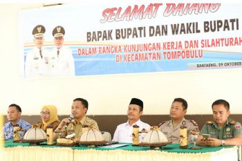 Bupati Bantaeng kunjungi Kecamatan Tompobulu pererat silaturrahmi