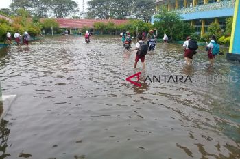 Rumah terendam banjir, warga Sampit tak bisa tidur