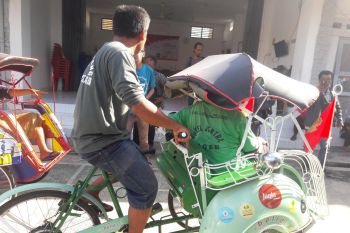 Becak listrik "Belia" diuji coba di Yogyakarta