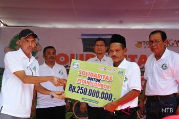 APTI  bantu petani Lombok rehabilitasi rumah produksi