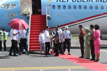 Presiden Jokowi tiba di Lampung