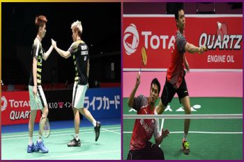 Lagi, Kevin/Marcus mampu kalahkkan seniornya Hendra/Ahsan