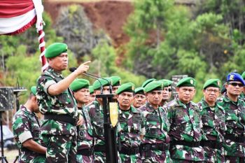 Pangdam Cenderawasih pimpin penerimaan-pelepasan Satgas Pamtas RI-PNG