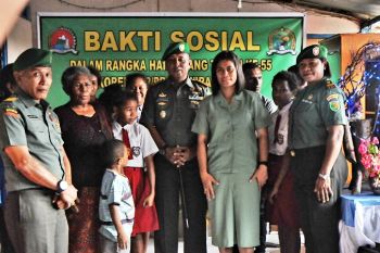 Kodim 1701/Jayapura gelar baksos di panti asuhan