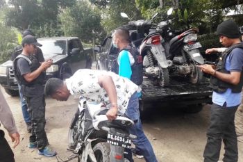 Polisi Jayapura amankan 82 unit sepeda motor saat razia