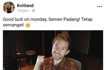 Bule Norwegia dukung Semen Padang kembali ke Liga1