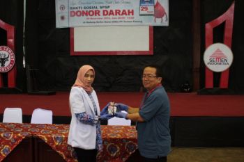 Serikat Pekerja  SP donorkan  242 kantong darah
