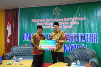 Kemenag Sumsel bantu Rp100 Juta untuk pesantren di Donggala