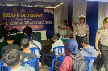 Polres Pesawaran gelar Operasi Zebra Krakatau