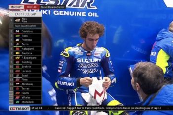 Hujan, balapan MotoGP Valencia akan start ulang