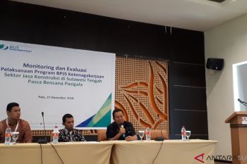 Banyak pekerja konstruksi di Sulteng belum mengikuti BPJS Ketenagakerjaan