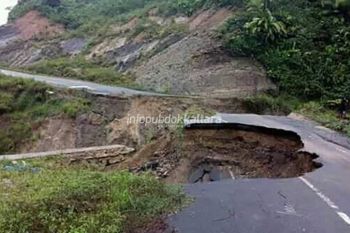 Penanganan Jalan Longsor Sebatik