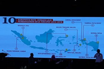 Bengkalis Raih Terbaik Kelima Laju Pembangunan Desa Tercepat