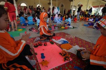 Anak-anak beradu kemampuan dalam Gebyar PAUD