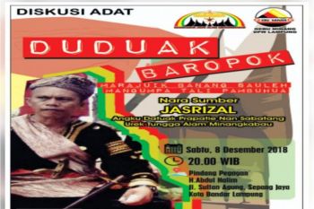 Gebu Minang Lampung Gelar Diskusi Adat Minangkabau