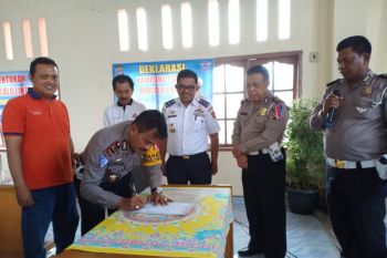 Polres Agam Tetapkan Lubukbasung Kampung Tertib Lalulintas