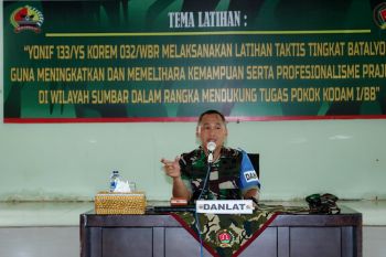 Danrem buka latihan teknis dan taktis Yonif 133/YS