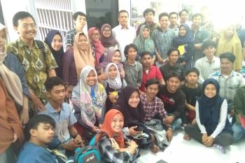 Mahasiswa UIN Alauddin belajar jurnalistik di LKBN ANTARA
