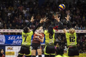 Jakarta PGN Popsivo Polwan kalahkan Jakarta Pertamina Energi