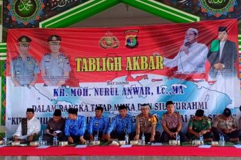 Polres Waykanan gelar pengajian akbar jaga kondusifitas