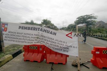 Penutupan jalan R3 Bogor