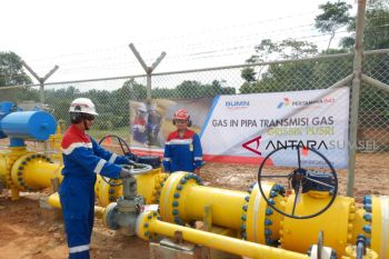Pertagas alirkan gas  di Ruas pipa Grissik-Pusri