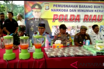 29,58 kg sabu dan 18.600 pil H-five dimusnahkan