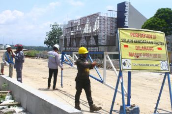 Jalan atas "underpass" Karanglo Malang rampung sebelum target