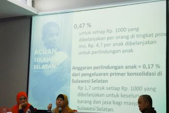 Anggaran perlindungan anak di Sulsel minim