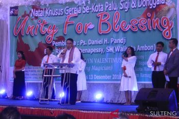 Natal Pengusaha Kristen Palu galang dana peduli bencana