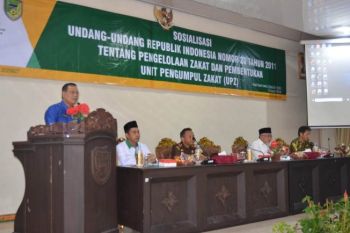 Pengelolaan zakat di Barito Utara masih belum maksimal, kata bupati