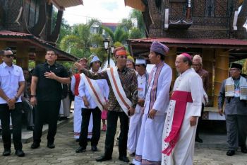 Presiden Jokowi bertemu para pemuka agama di Tana Toraja