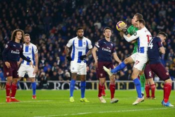 Arsenal ditahan imbang Brighton 1-1