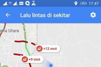 Lalin Bekasi alami kepadatan akibat hujan