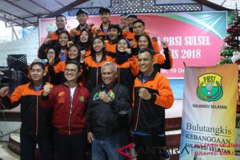 14 atlet Sulsel dilepas menuju kejurnas bulu tangkis Jakarta